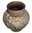 09000064: Vase moulé fleur en terre cuite D14*17cm