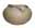 09000065: Vase moulé grenouille en terre cuite D11*13cm