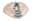09000034: Ensemble de 3 plats forme de feuille en céramique motif libellule 23*20*4cm
