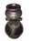 09000057: Vase antique noire ronde D16*29cm