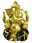 09102673: Ganesh golden and black13cm